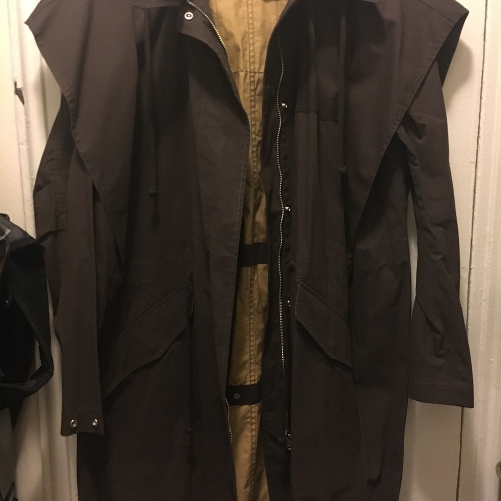 Maison Martin Margiela MM6 Brown Canvas Coat 40/8 - Picture 2 of 3